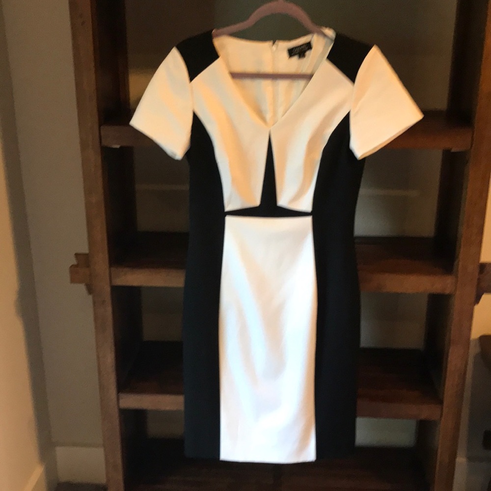 Tahari Dress Black and White - size 6